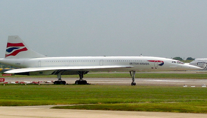 A British Airways Concorde on runway