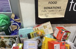 Bristol foodbank fears “worst winter yet” A pile of food donations.