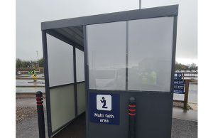 “Meet me by the multi-faith smoking shed!” New prayer shelter at Bristol Airport receives criticism Bristol Airport multi-faith area, just off the silver zone roundabout.
