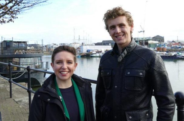 Carla Denyer and Patrick McAllister Bristol Green Party Councillors
