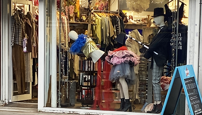 Charity shop front
