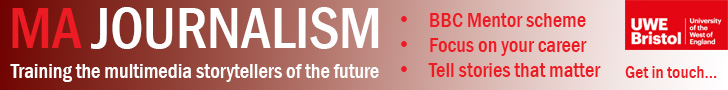 Apply for MA Journalism at UWE Bristol